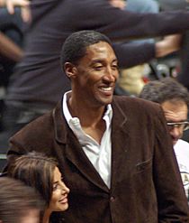 Scottie Pippen and his wife on December 15, 2006