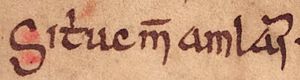 Sitriuc mac Amlaíb (Oxford Bodleian Library MS Rawlinson B 489, folio 43v)