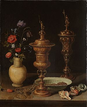 Still Life with Flowers and Gold Cups of Honour - Clara Peeters - Google Cultural Institute