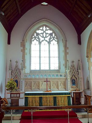 The chancel of St Mary's Church, Kersey