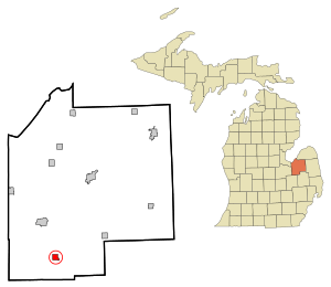 Location of Millington, Michigan