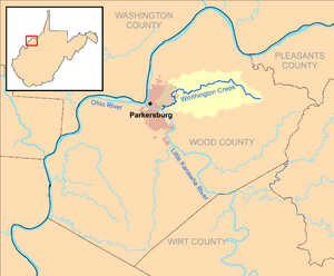 Worthington Creek map.png