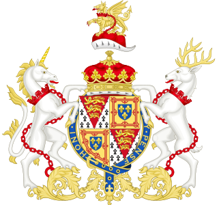 Coat of Arms of James Crofts (later Scott), 1st Duke of Monmouth (before 1667)