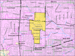 U.S. Census reference map.