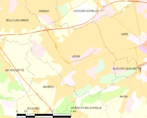 Map commune FR insee code 62510