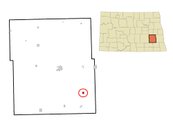 Location of Fingal, North Dakota