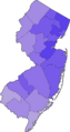 NJ Counties by Population (2020 census)