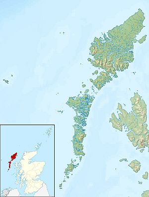 Outer Hebrides UK relief location map