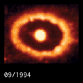 SN1987a debris evolution animation time scaled