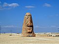 Statue in the Negev desert of Israel