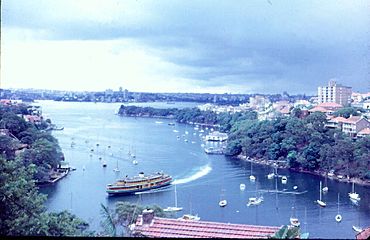 Sydney Ferry KANANGRA in Mosman Bay 1966.jpg