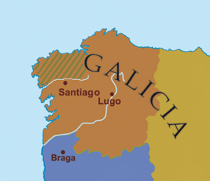 Territory ruled by Pedro Fróilaz de Traba