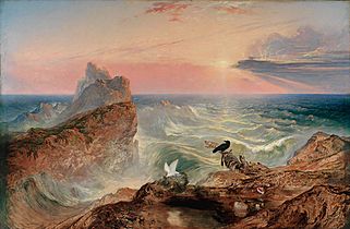 The Assuaging of the Waters by John Martin, 1840