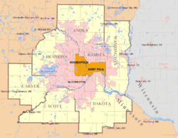 Lakeville, Minnesota is located in Minneapolis–Saint Paul