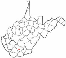 Location of Crab Orchard, West Virginia