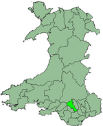 Cynon Valley shown within Wales
