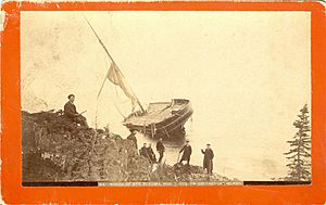 Wreck of Str. Algoma on Greenstone Island