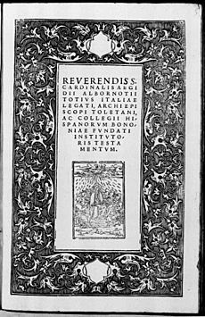 Albornoz, Gil de – Testamentum, 1533 – BEIC 1516654