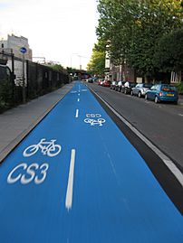 Cable Street cycle superhighway