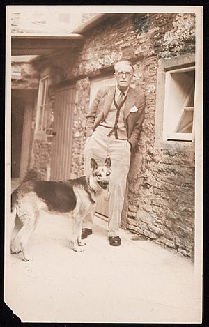 J.R. Ackerley and his dog Queenie