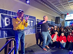 James Carville and MIchael Bennet