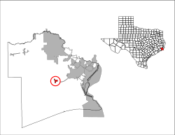 Location of Taylor Landing, Texas
