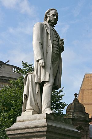 John Bright statue, Albert Square, Manchester 4