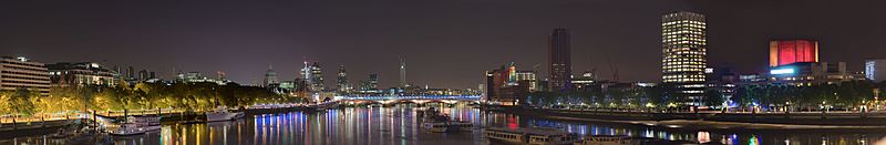 London's South Bank By Night