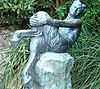 Sculpture of satyr by Frank Lynch, Royal Botanic Garden, Sydney
