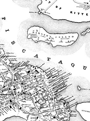 Map of Badger's Island (1850), Kittery, ME