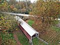 Red Run Covered Bridge from above - Oct 2020