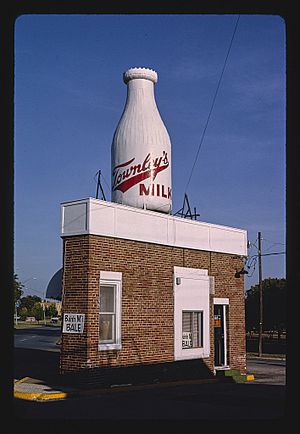 Roadside America -- Townley milk bottle, Oklahoma City, Oklahoma (26447766349)
