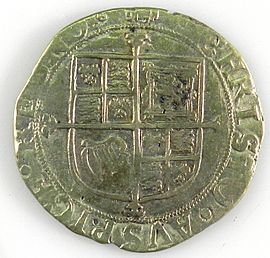 Shilling of Charles I - Counterfeit (YORYM-1995.109.12) reverse