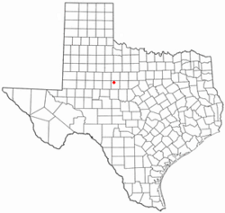 Location of Merkel, Texas