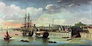 View of Woolwich Dockyard, J Boydell, 1750 LMA