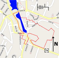 Village of Monroe Historic District map