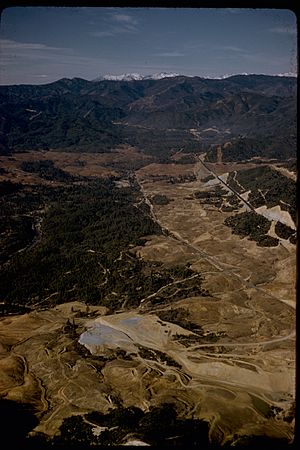 Aerial view of the Whiskeytown National Recreation Area
