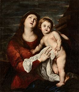 Anton van Dyck - La Virgen con el niño (Museo Cerralbo)