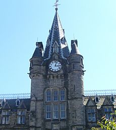 Clocktower of the old Royal Infirmary of Edinburgh