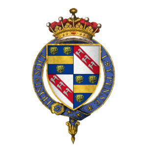 Coat of Arms of Sir William de la Pole, 4th Earl of Suffolk, KG.png