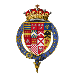 Coat of arms Sir Francis Manners, 6th Earl of Rutland, KG (quartered)
