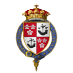Coat of arms of Sir James Hamilton, 1st Duke of Hamilton, KG