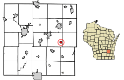 Location of Iron Ridge in Dodge County, Wisconsin.