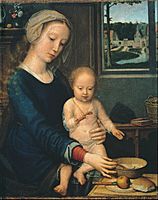 Gerard David - Madonna and Child with the Milk Soup - Google Art Project