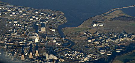 Grangemouth from the air (geograph 5222112)