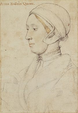 Hans Holbein the Younger - Queen Anne Boleyn RL 12189