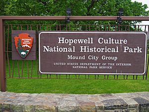 Hopewell Culture NHP entry sign - 2017-05-10