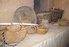 Iranian baskets made of wicker and palm