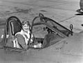Jacqueline Cochran in a Curtiss P-40 Warhawk