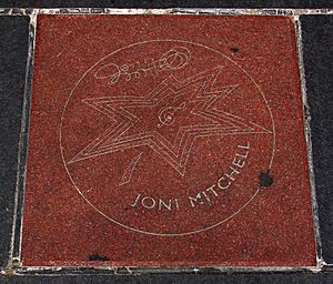 Joni Mitchell Star on Canada's Walk of Fame